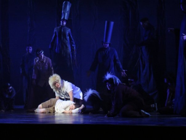 Mallory (on bottom left) plays lead role in L'Enfant et les Sortileges