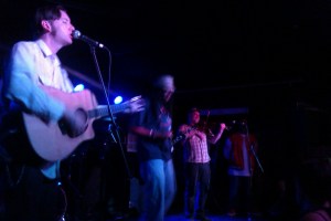 (Left to Right) Rench, R-Son, and Jon West on the Fiddle