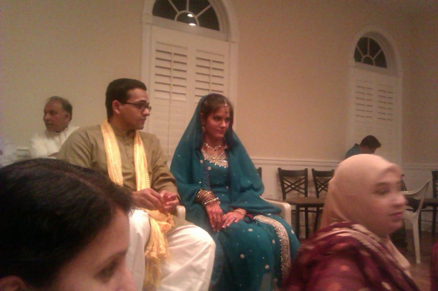 Hasan and Christina (left to right) enjoying the music making.