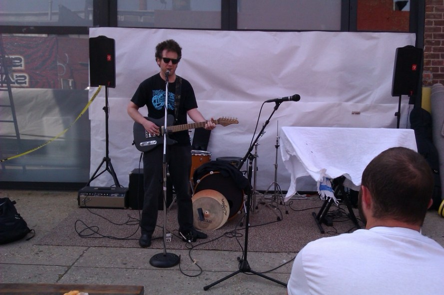 Pete Galub in front of Kinfolk Studios in Brooklyn on June 21st, 2013