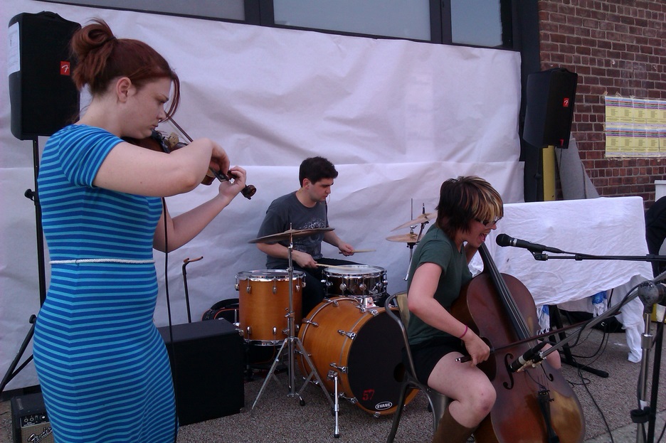 Valerie Kuehne performs in front of Kinfolk Studio in Brooklyn on June 21st, 2013