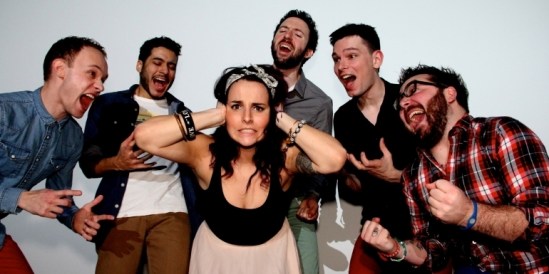 (Left - Right) Mills, Ulises, Raycee, Gary, Cam, and Jack. Photo by Beth Laschever. The Dirty Gems_NMS_Press Photo