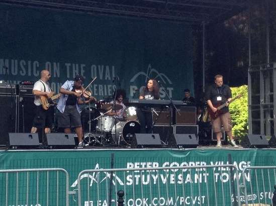 Sylvana Joyce + The Moment (l-r): Peter Bellomo, Sean-David Cunningham, Nick Salgo, Sylvana Joyce, Christopher Smith