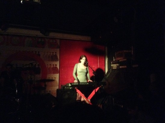 Janna Pelle performs at Pianos for her album launch celebration, 11/10/2014