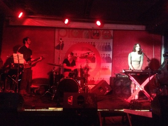Janna Pelle at Pianos (l-r): Jamie Pitrelli (Bass), Leo Freire (drums) and Janna Pelle.