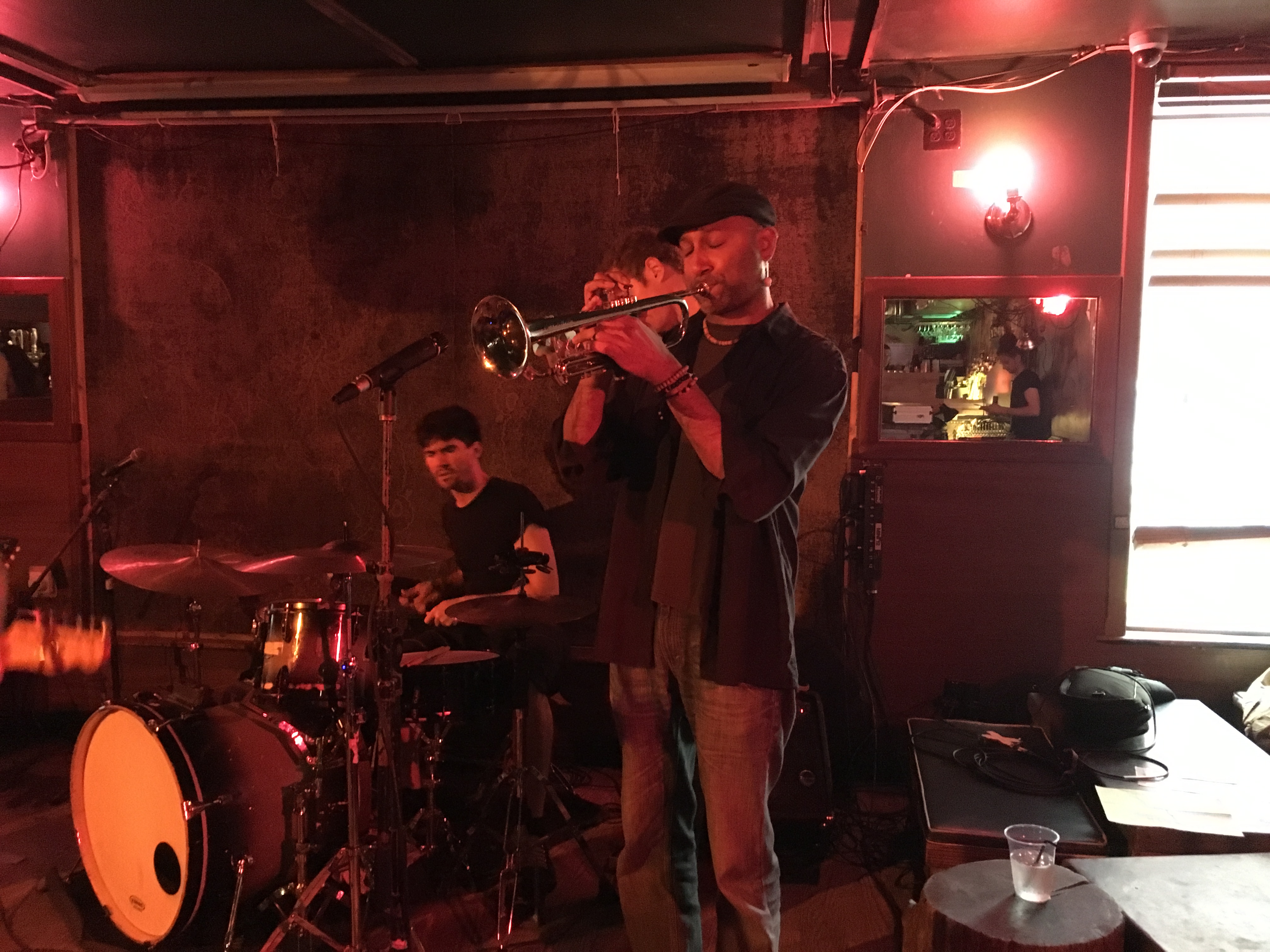 Trumpeteer playing with Radiator Kings at Pianos, Oct 2017