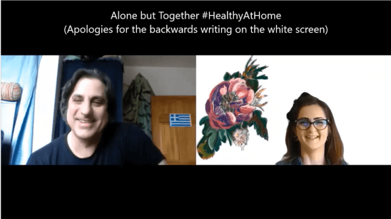 A snippet of the webinar recording